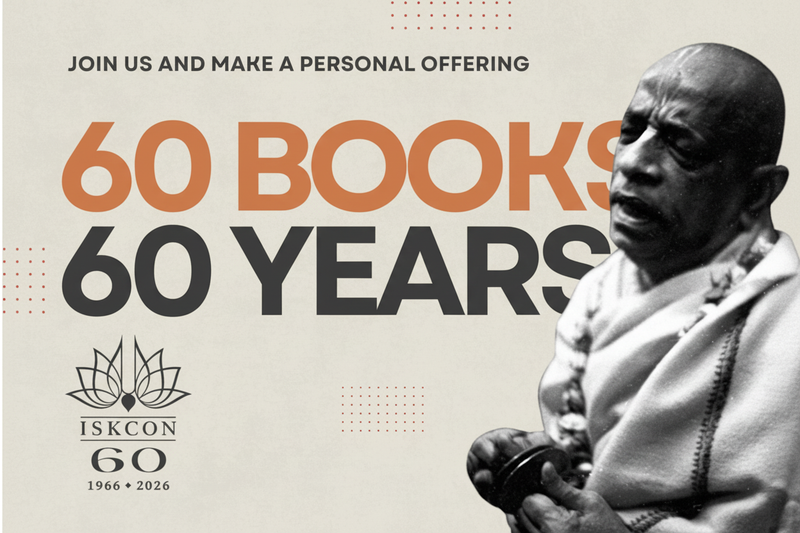 60 Books 60 Years ISKCON Hero Banner
