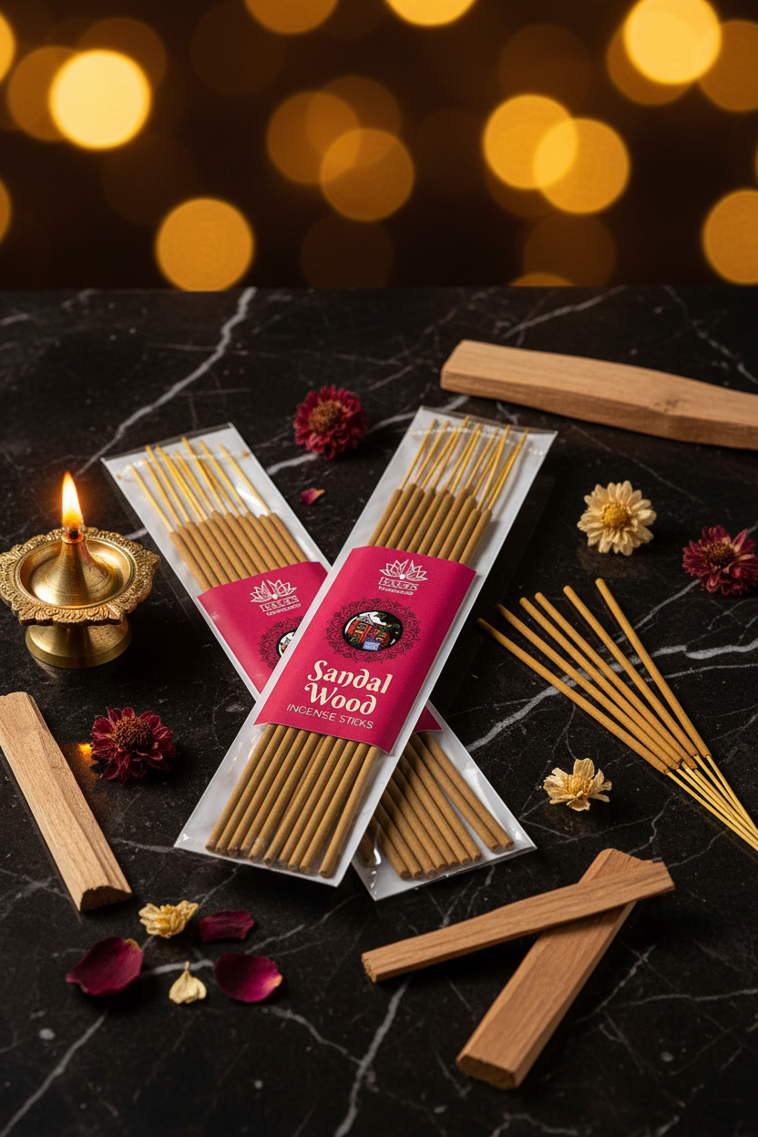 ISKCON Manchester Sandal Wood Incense Premium Shot