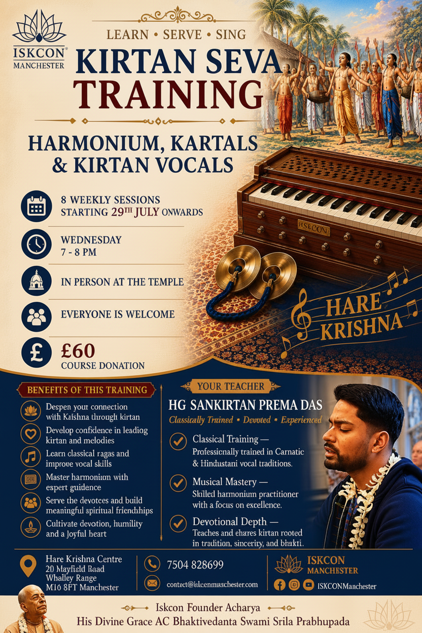Kirtan Seva Training Poster
