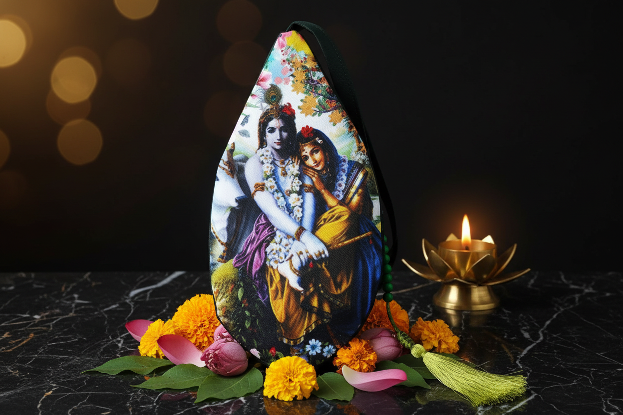 Radha Krishna Japa Bag — Full Colour Premium Shot