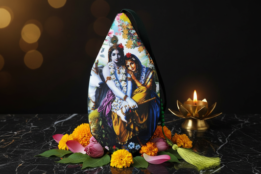 Radha Krishna Japa Bag — Full Colour Premium Shot